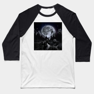 Night in the Forest Baseball T-Shirt